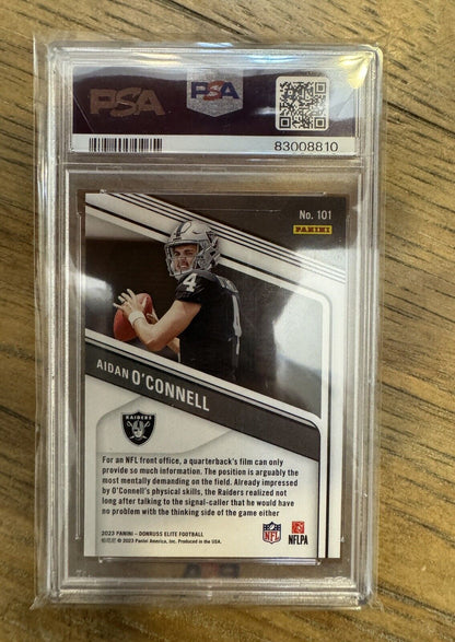 AIDAN OCONNELL RC 2023 DONRUSS ELITE ORANGE ROOKIE CARD SP /399 RAIDERS